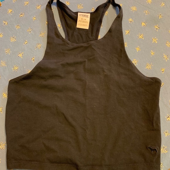 PINK Black Crop Top - Picture 1 of 1